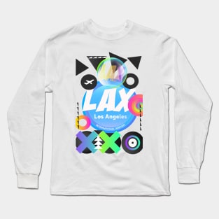 LAX Los Angeles airport code pop Long Sleeve T-Shirt